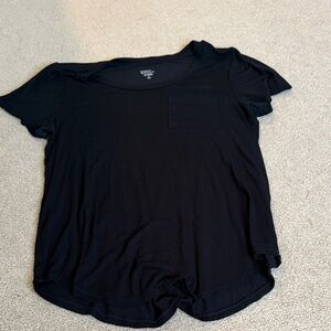 Market & Spruce Black Short Sleeve Tee